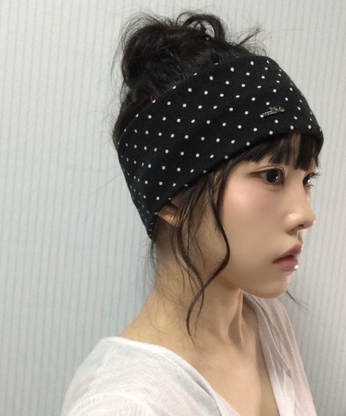 민씨오(MINCO) 도트 코지 헤어밴드_black