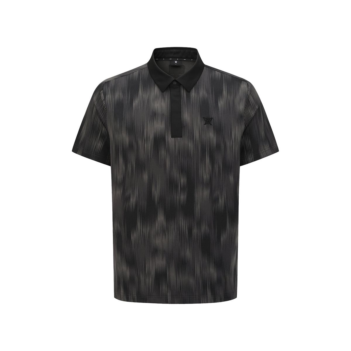 어뉴골프(ANEW GOLF) MEN MOSAIC PATTERN T-SHIRT_BK