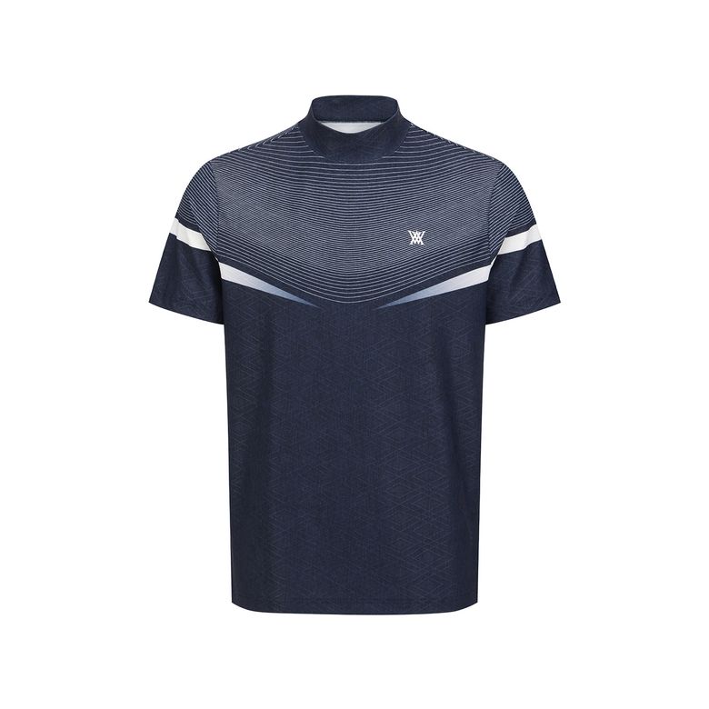 MEN MOCK NECK SHORT SLEEVE T-SHIRT_NA