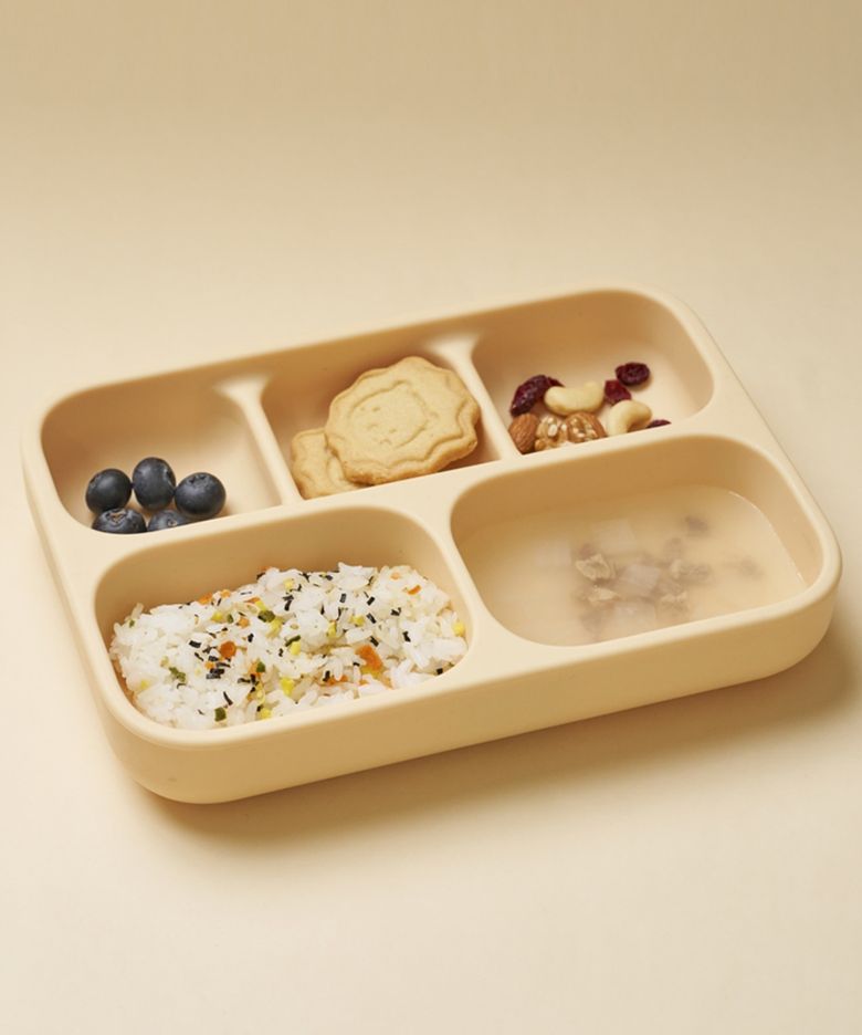 실리콘 흡착5구 식판