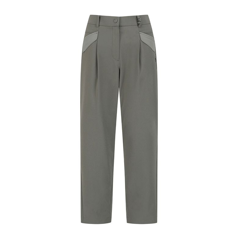 WOMEN TAPERED ZIP POINT PANTS_KH