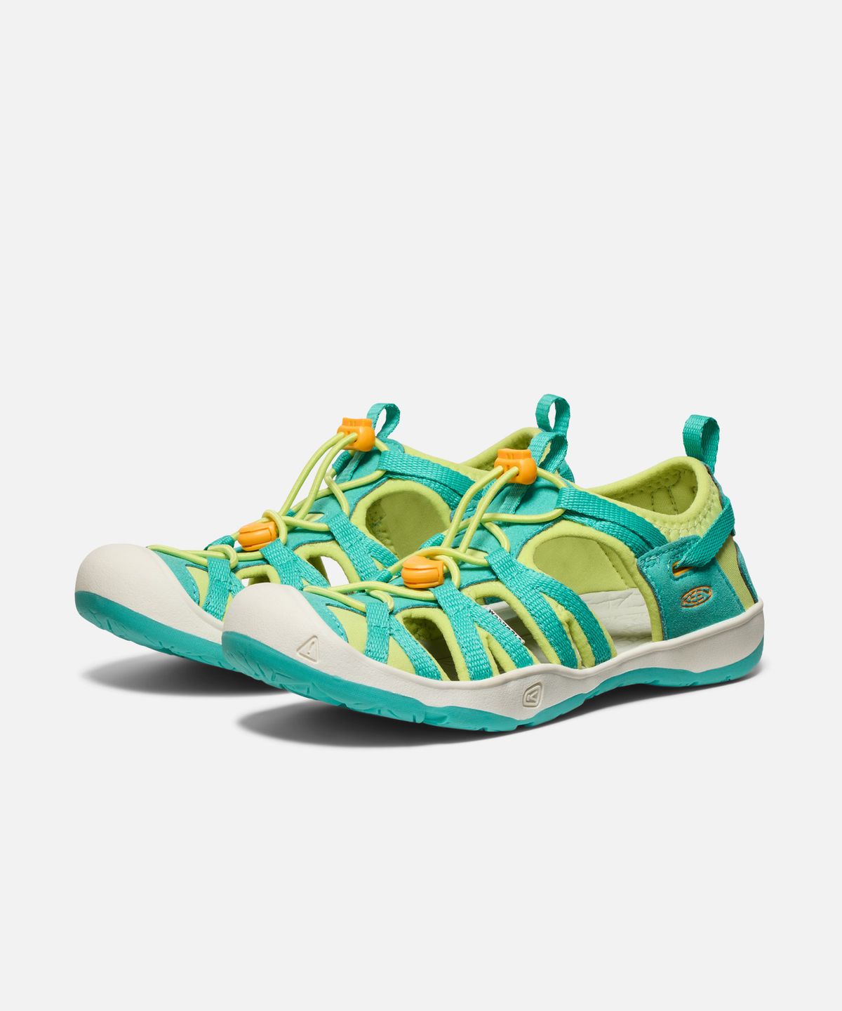 킨(KEEN) MOXIE 주니어(빅키즈) 샌들 BRIGHT AQUA/BRIGHT MARIGOLD