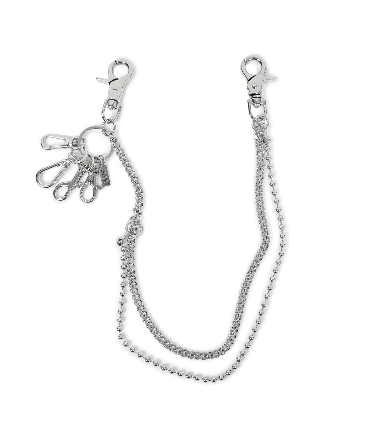 이티씨이(ETCE) MULTI LAYERED KEY CHAIN (SILVER) - 사이즈 & 후기 | 무신사