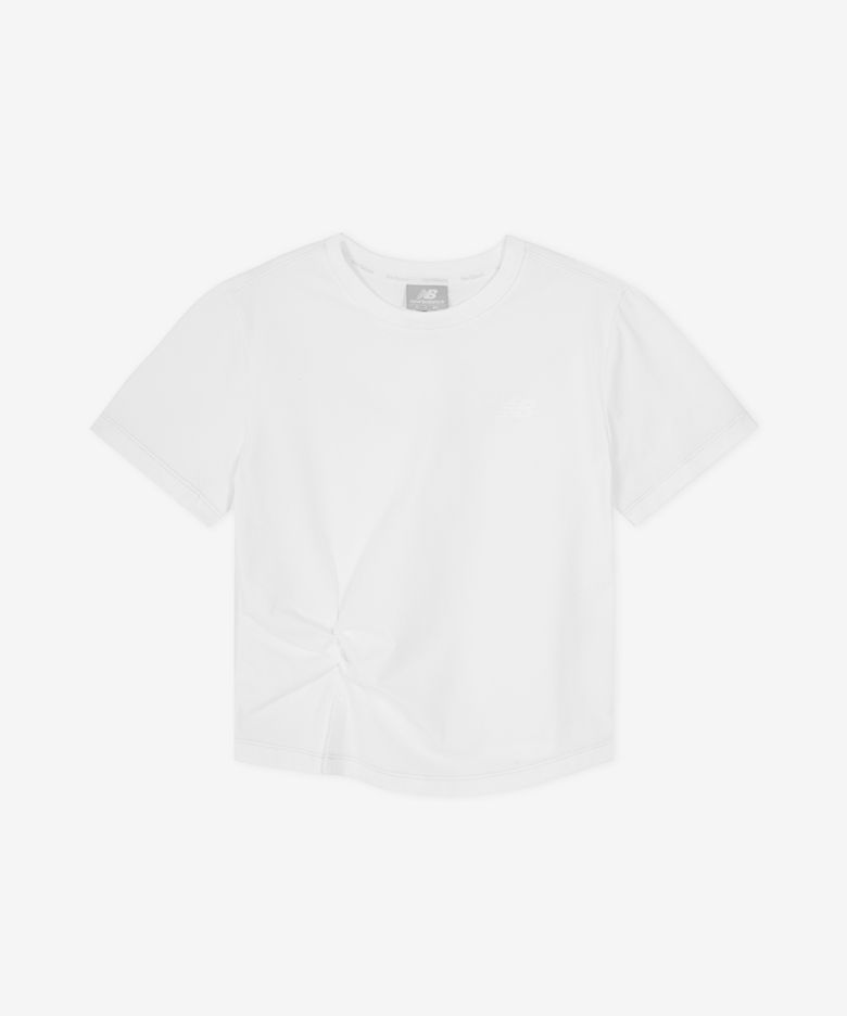 NBNEG2W582 / WOMEN Frozen 꼬임 반팔티 (WHITE)