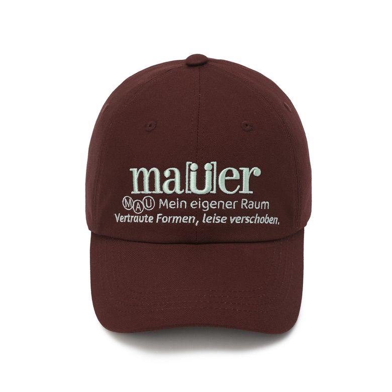 MAUER BERLIN LEISE CAP (BURGUNDY)