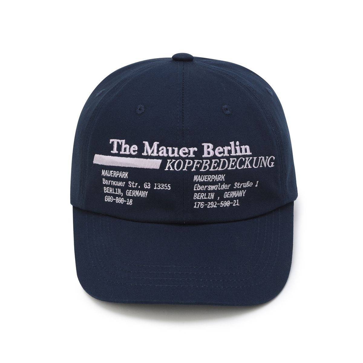 마우어(MAUER) MAUER BERLIN KOPF CAP (NAVY)