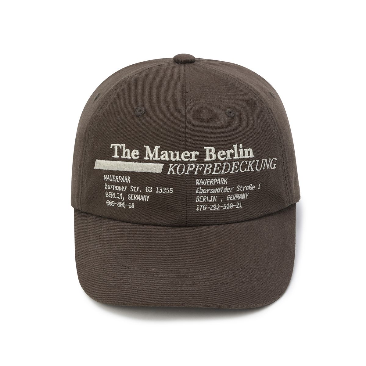 마우어(MAUER) MAUER BERLIN KOPF CAP (BROWN)