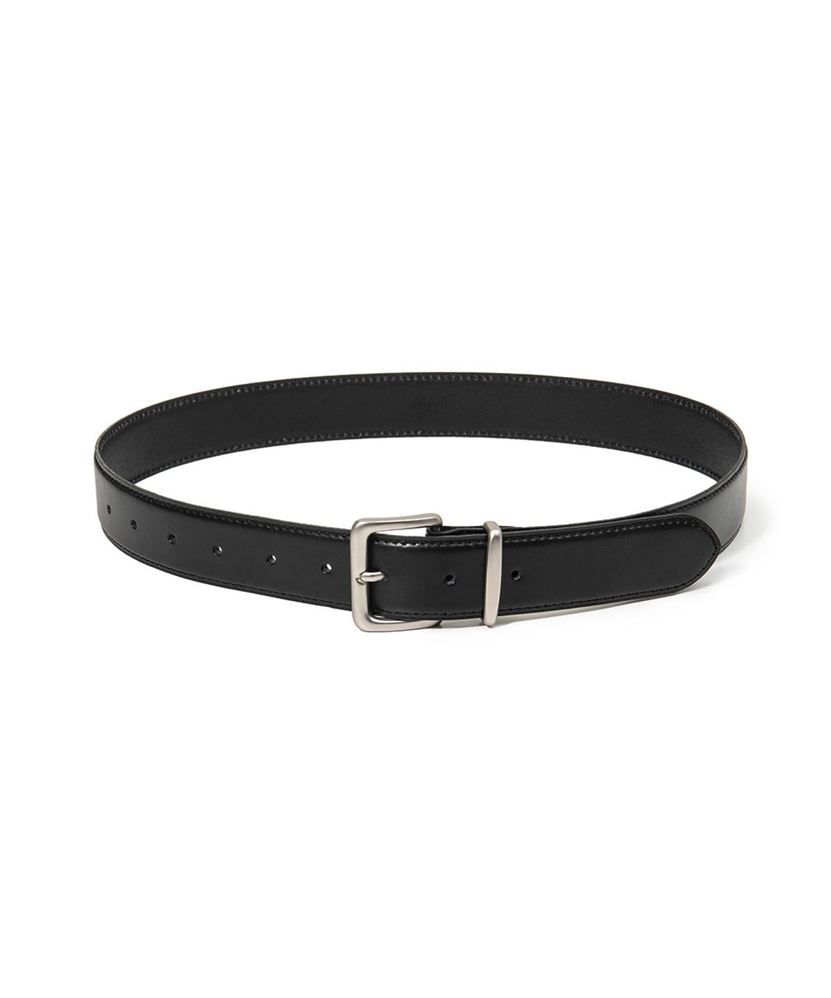 할렌(HALDEN) bold square matt silver buckle belt (T038_black)