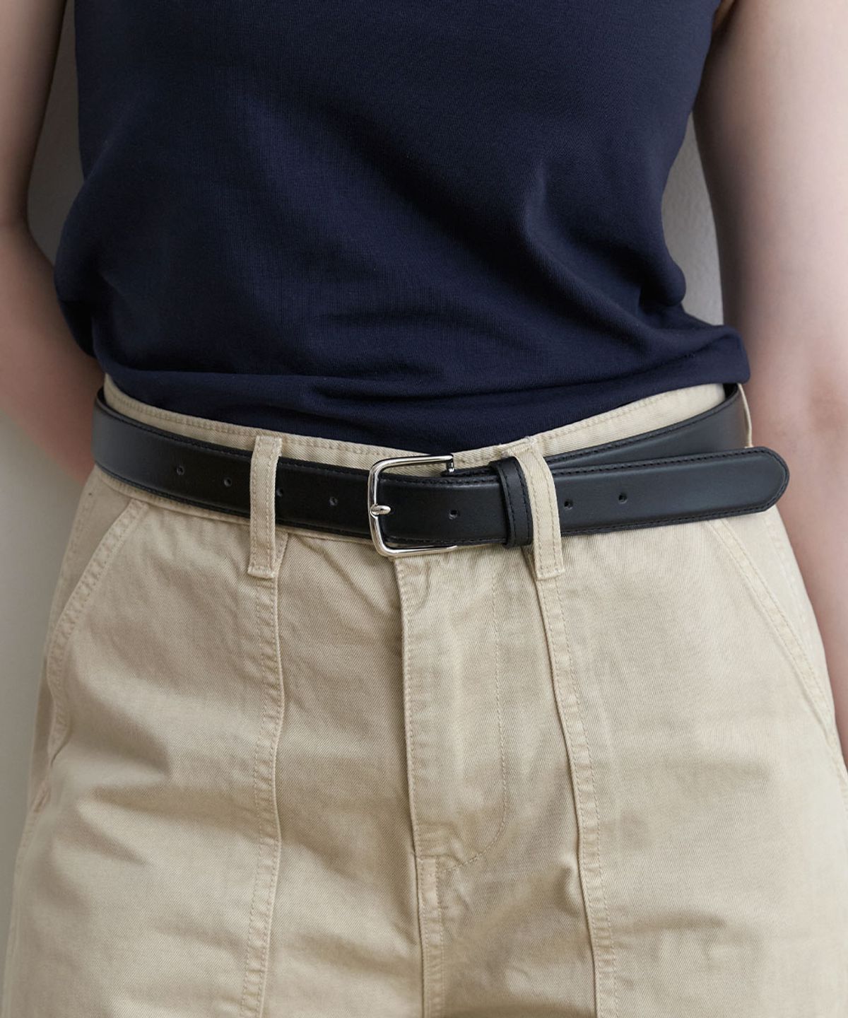 할렌(HALDEN) classic pin leather belt (T039_black)