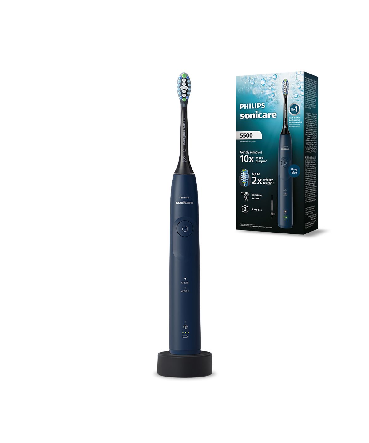 소닉케어(SONICARE) ALL NEW 전동칫솔 5500 시리즈 화이트닝 네이비 블루 HX7113/04