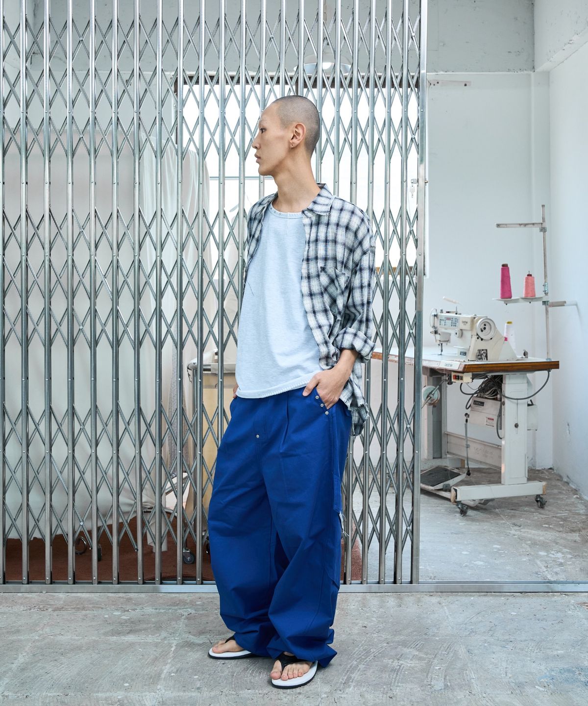 노쿨러스(NOSCOULEURS) UL CARGO PANTS 04 BLUE