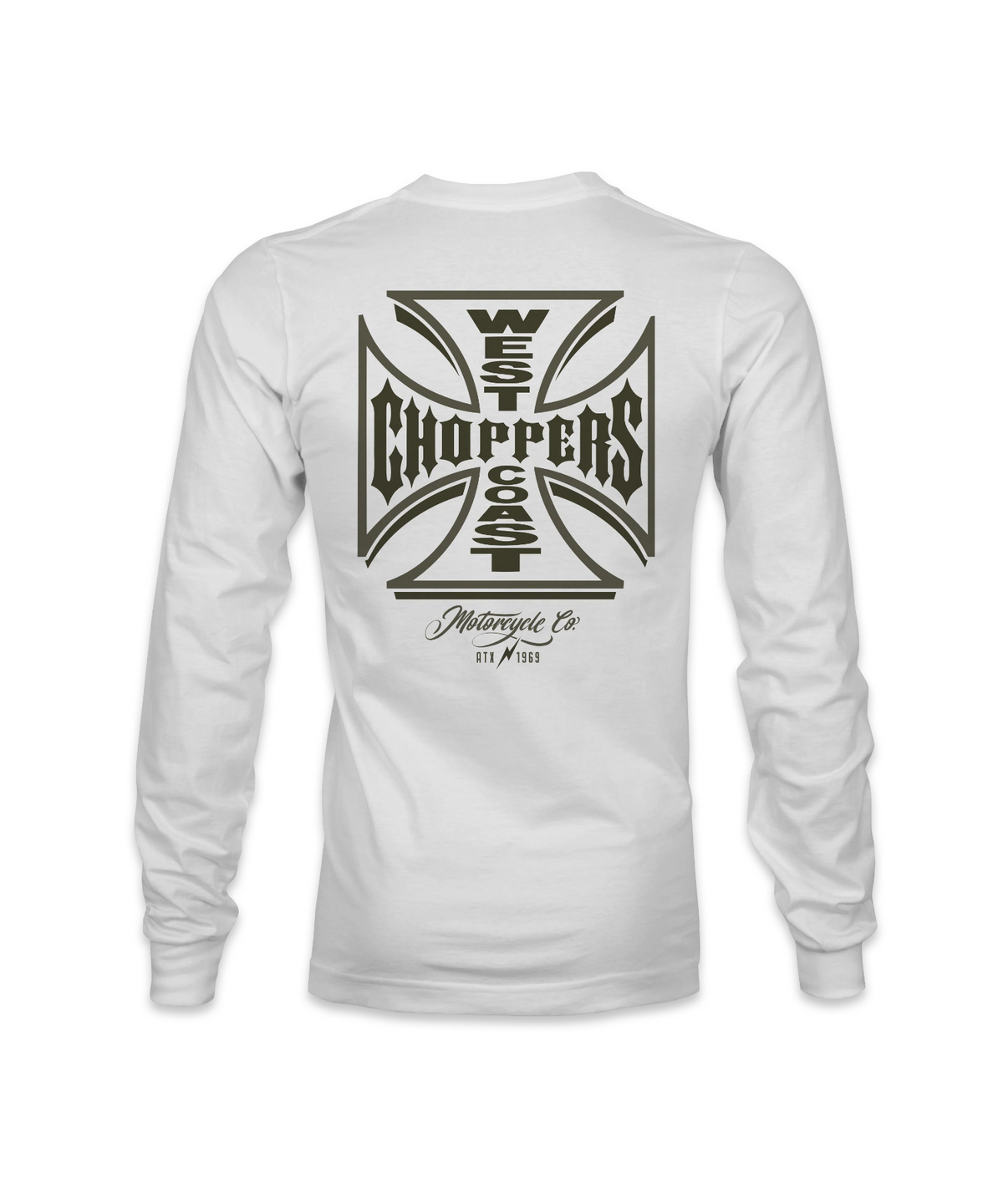 웨스트코스트챠퍼스(WEST COAST CHOPPERS) WCC 갱 스크립트 롱슬리브 - 화이트