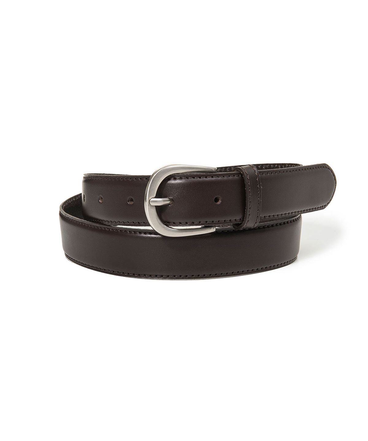 할렌(HALDEN) daily round leather belt (T040_brown)