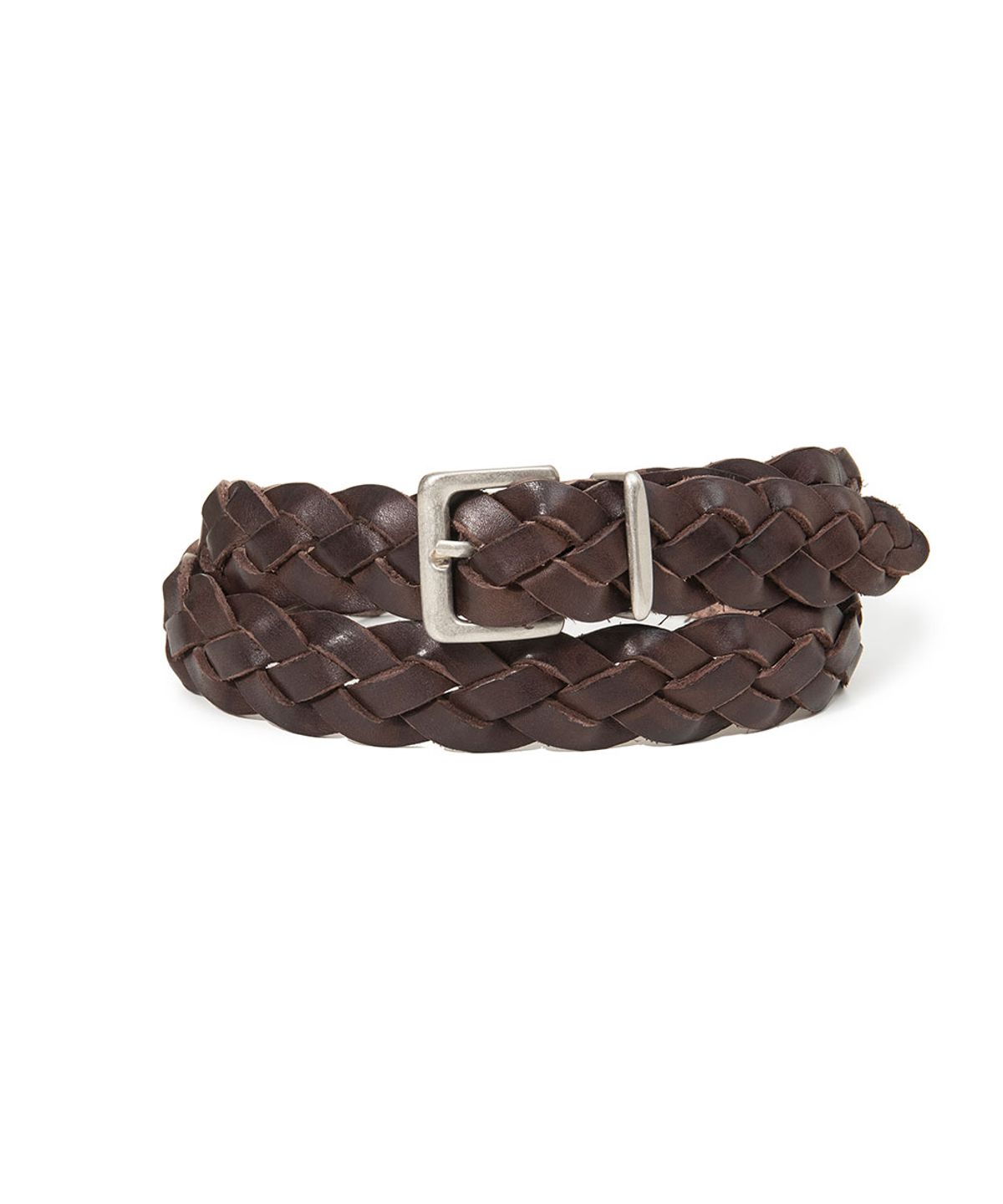 할렌(HALDEN) mesh square matt silver belt (T041_brown)