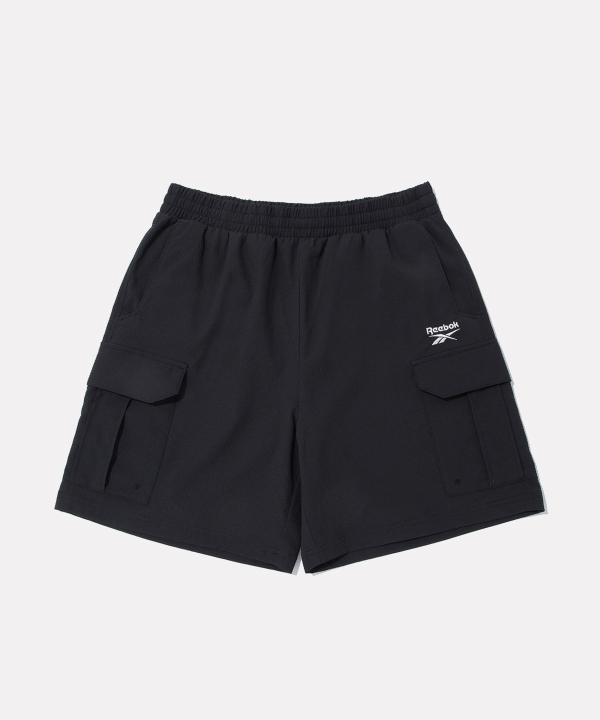 리복(REEBOK) 시어서커 카고 쇼츠 - 블랙