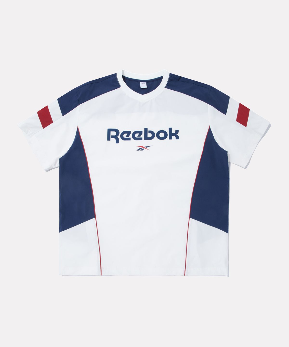 리복(REEBOK) 아이스실드 반팔 피스테 - 화이트:네이비