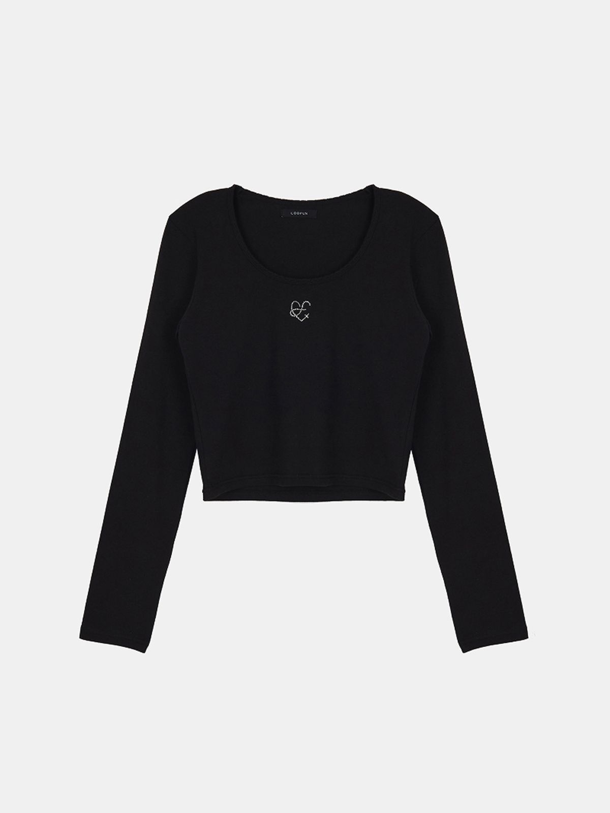 루펀(LOOFUN) Hotfix Crop Sleeve / 핫픽스 크롭 슬리브[Black]