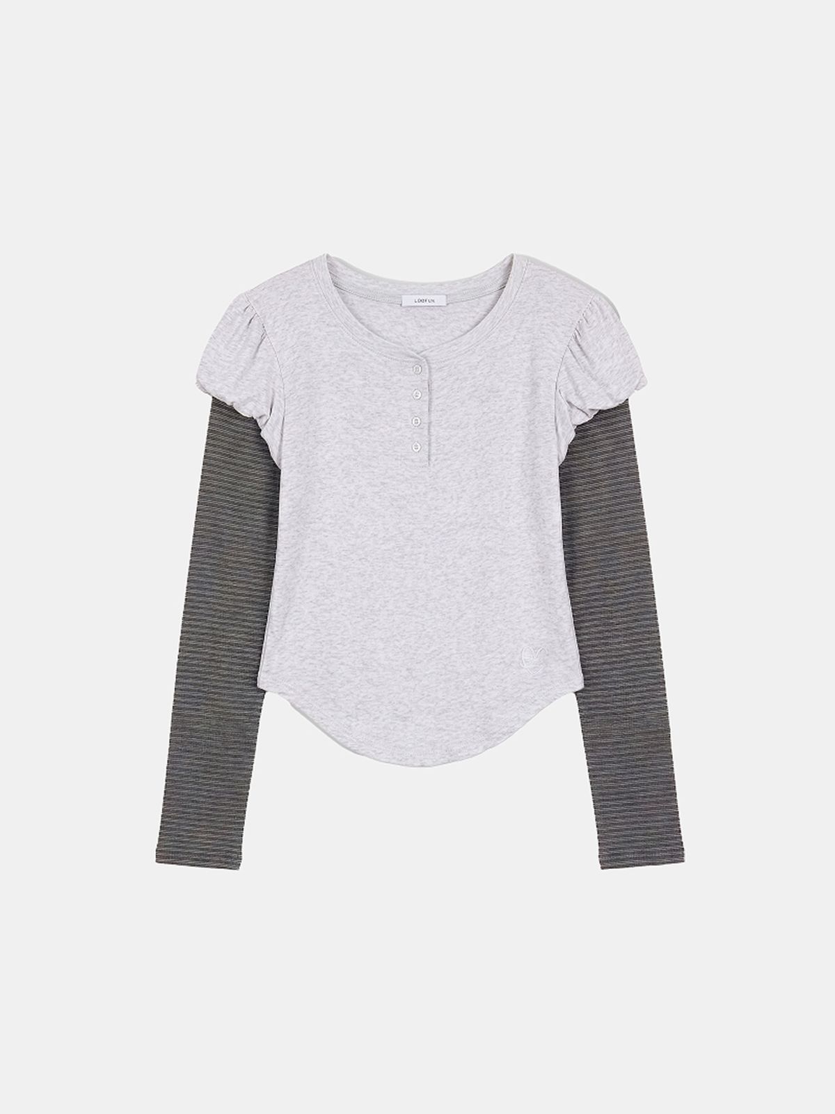 루펀(LOOFUN) Layerd Stripe Long Sleeve / 레이어드 스트라이프 롱 슬리브 [Melange]