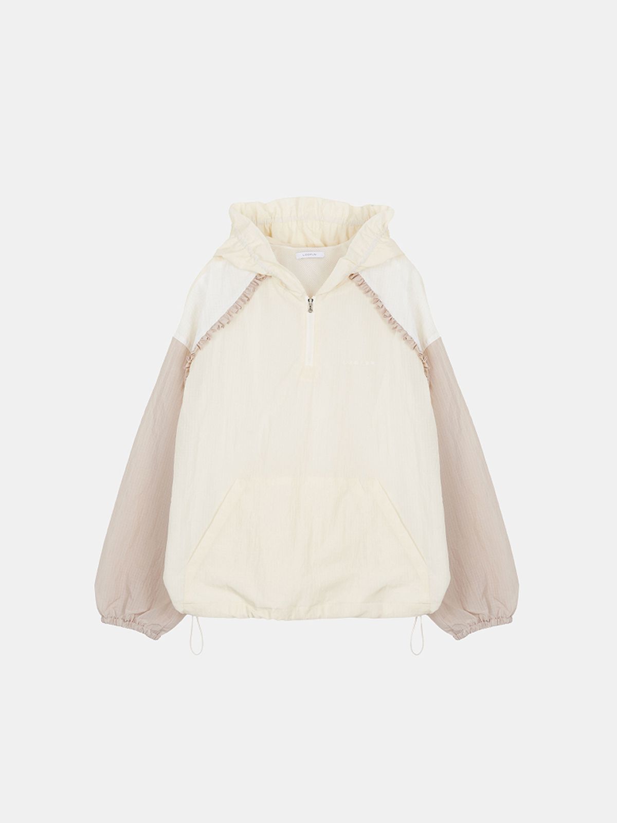 루펀(LOOFUN) Frill Hoodie Anorak / 프릴 후디 아노락 [Cream]