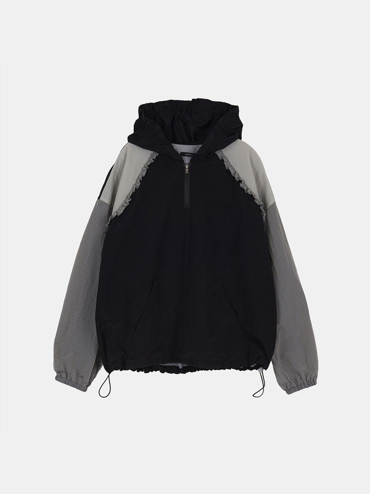 루펀(LOOFUN) Frill Hoodie Anorak / 프릴 후디 아노락 [Black]