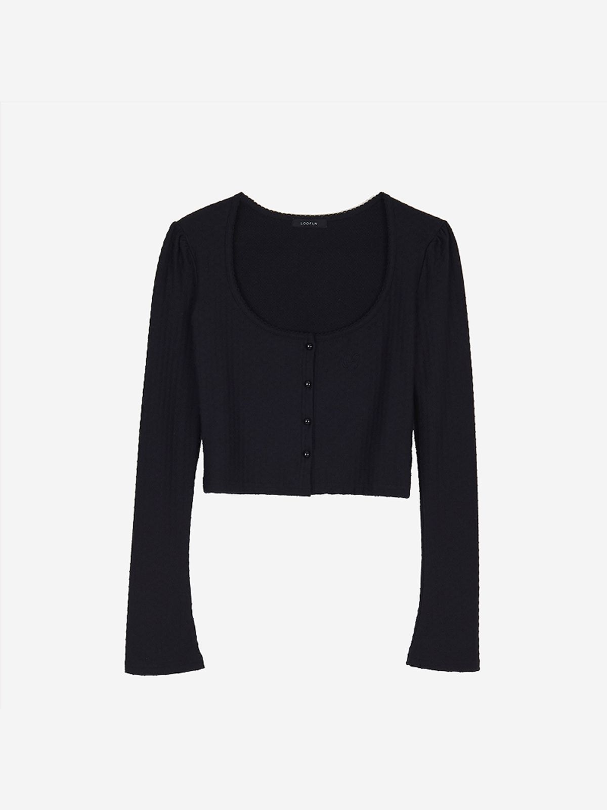 루펀(LOOFUN) Pico Halter Cardigan / 피코 홀터 가디건 [Black]
