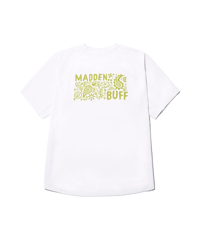 매든 X Buff 그래픽 반팔 티셔츠 화이트