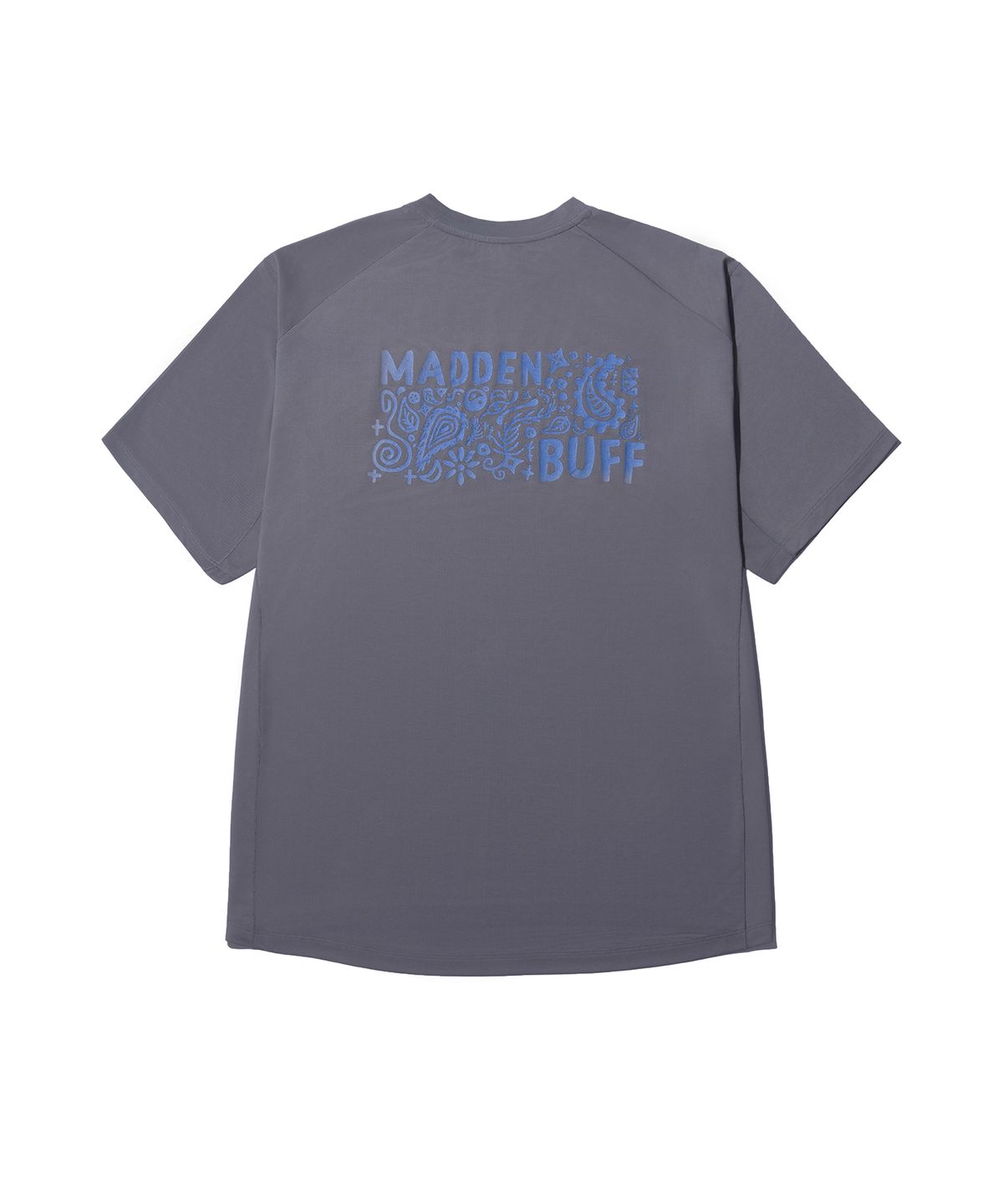 매든(MADDEN) 매든 X Buff 그래픽 반팔 티셔츠 차콜