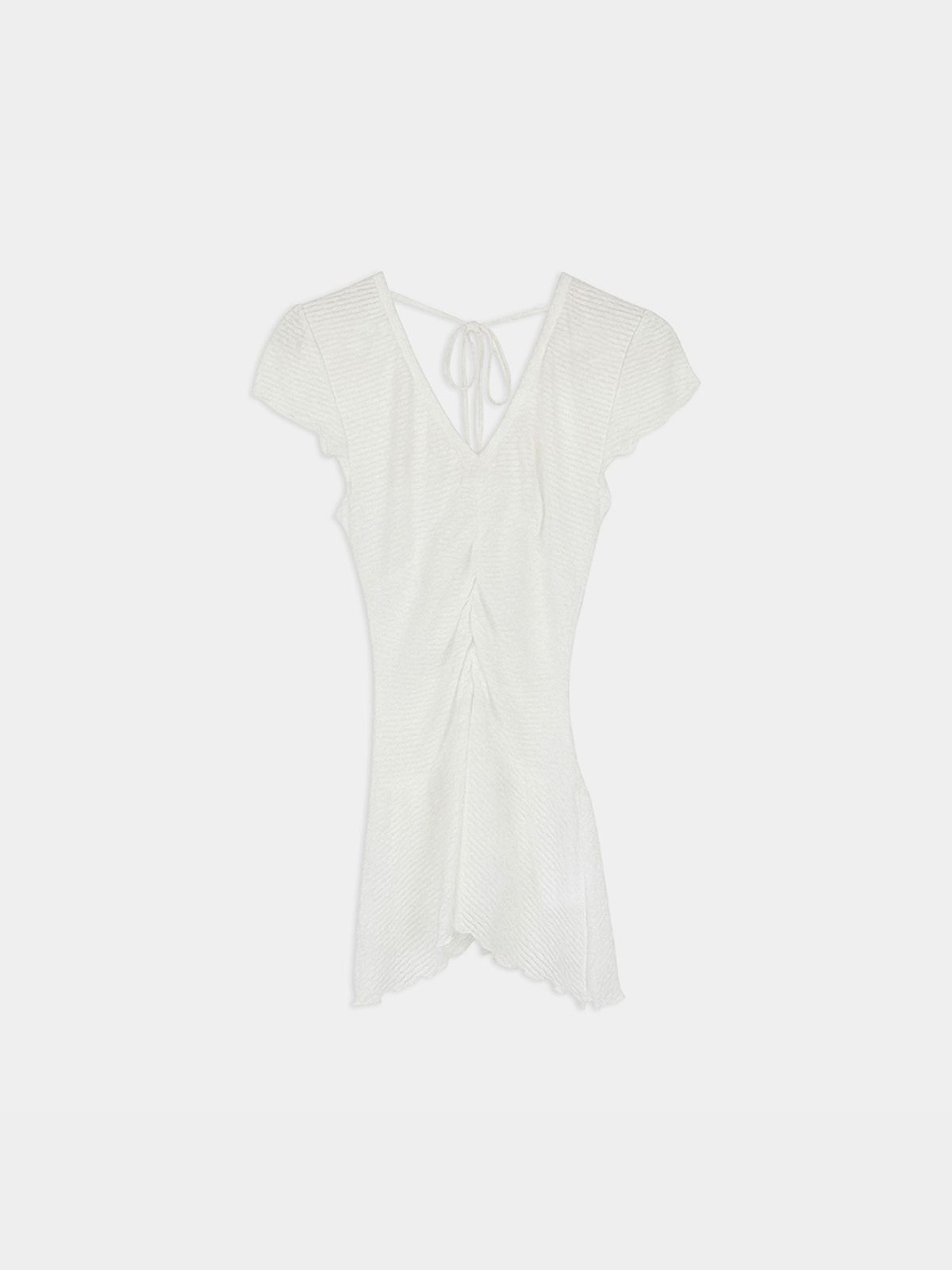 루펀(LOOFUN) Layerd Shirring Dress / 레이어드 셔링 드레스 [White]