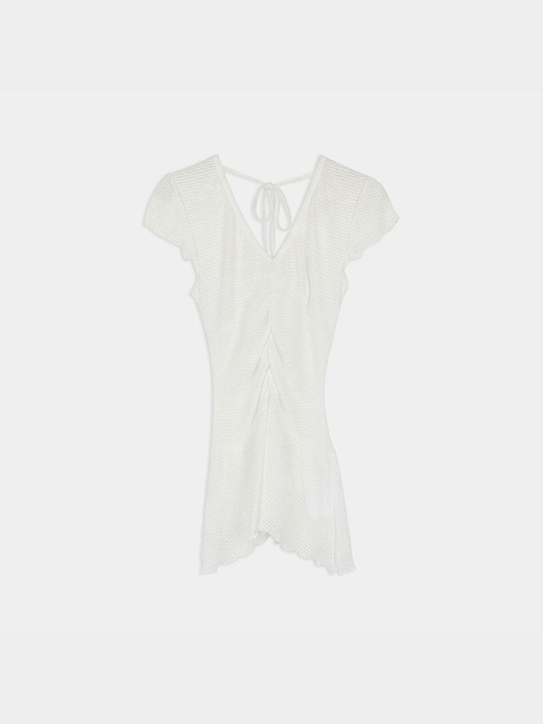 Layerd Shirring Dress / 레이어드 셔링 드레스 [White]