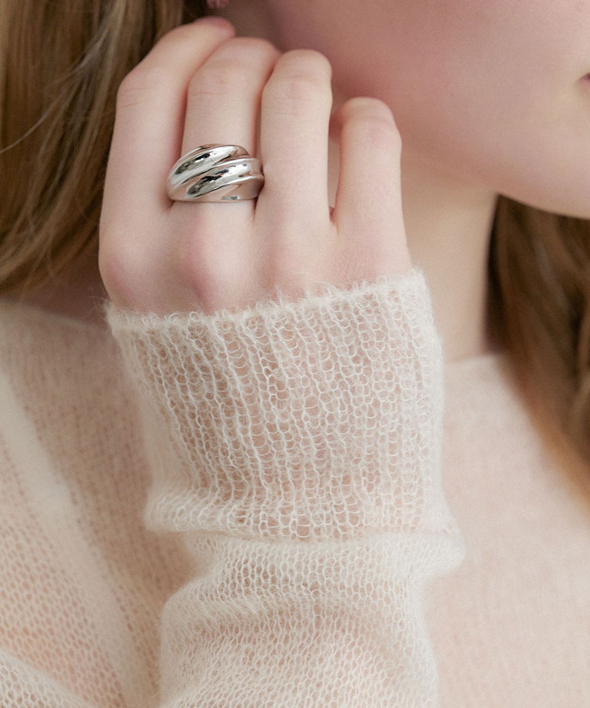 할렌(HALDEN) curved bold ring (R021_silver)