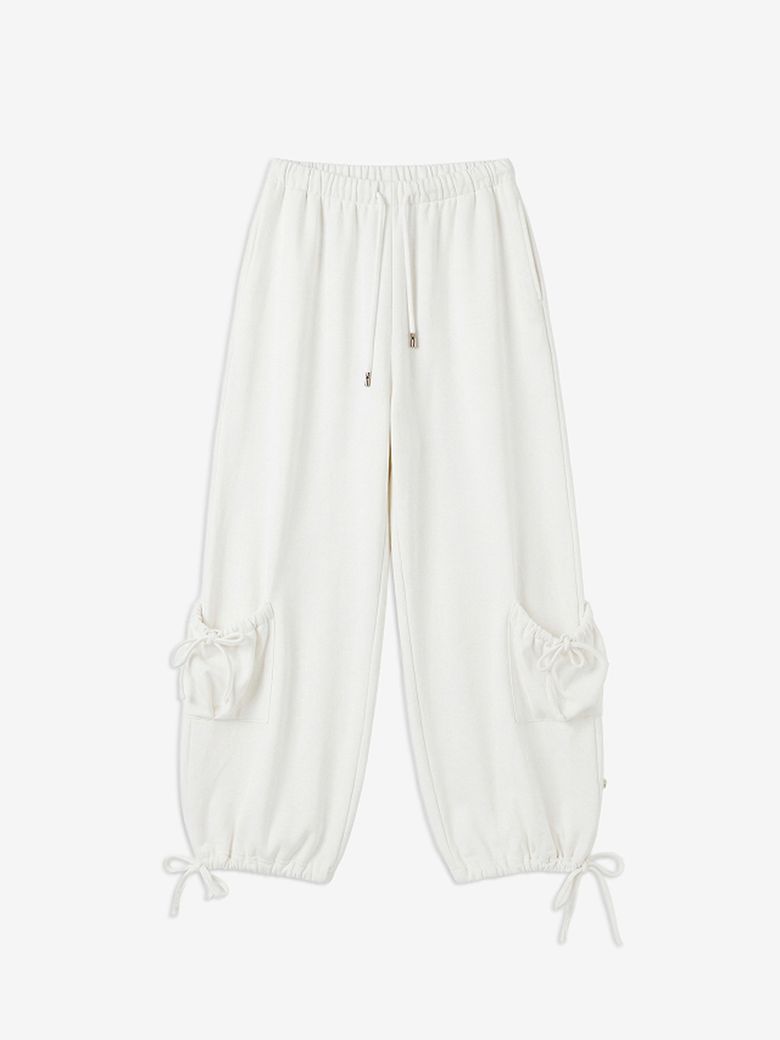 Cargo Sweat Pants / 카고 스웨트 팬츠 [White]