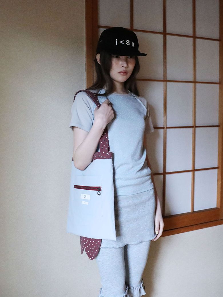 스타 콘트라스트 레그런 티셔츠(블루)