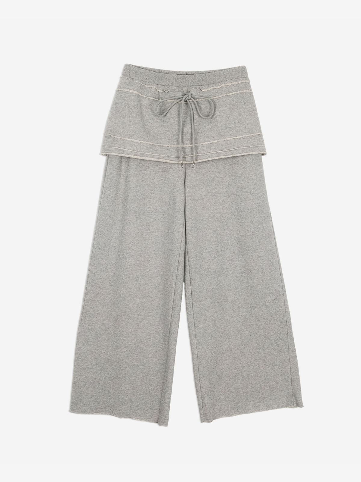 루펀(LOOFUN) Layerd Skirt Pants / 레이어드 스커트 팬츠 [Melange]