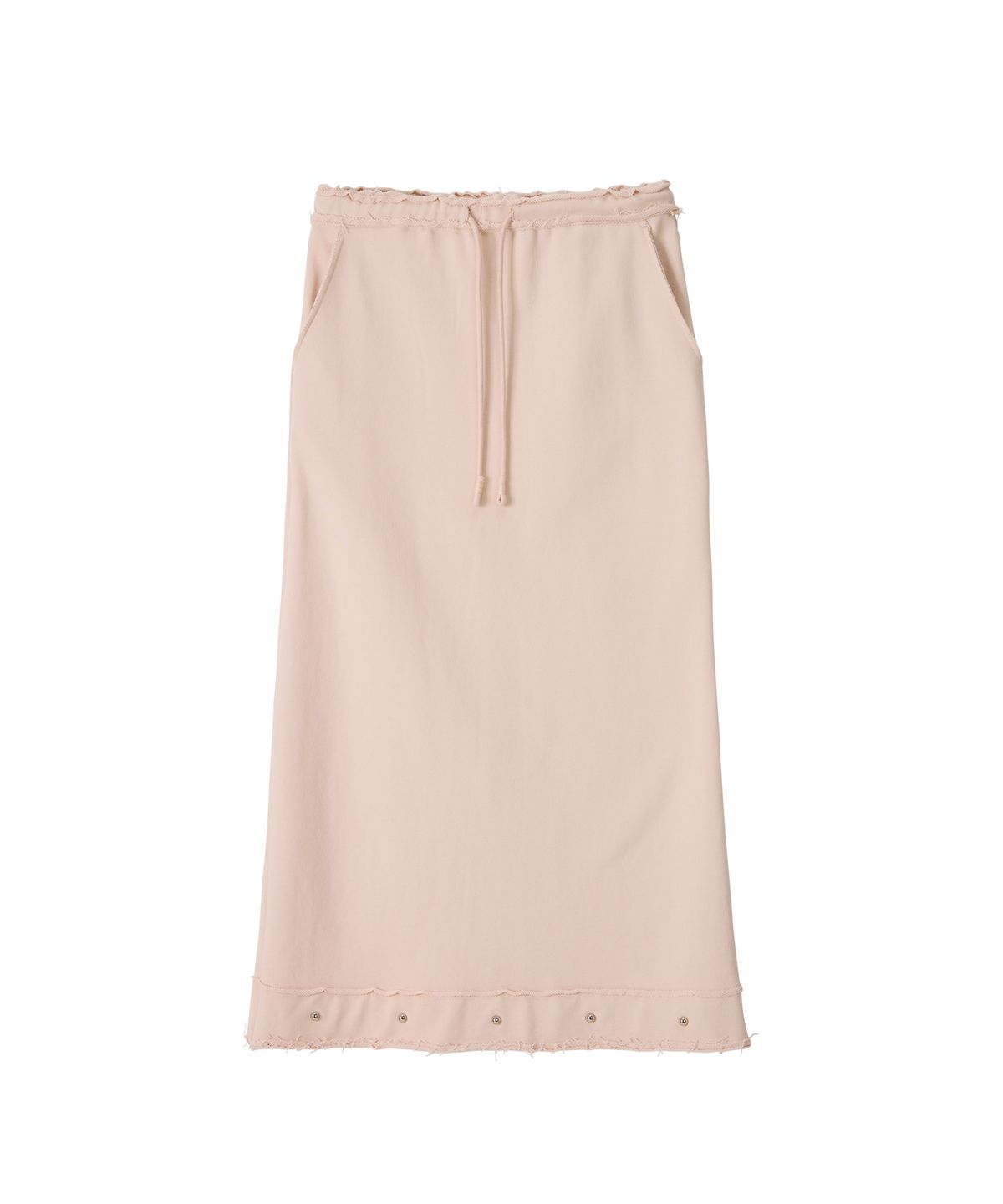 살롱 드 욘(SALON DE YOHN) Studded Sweat Skirt_ Skin Pink