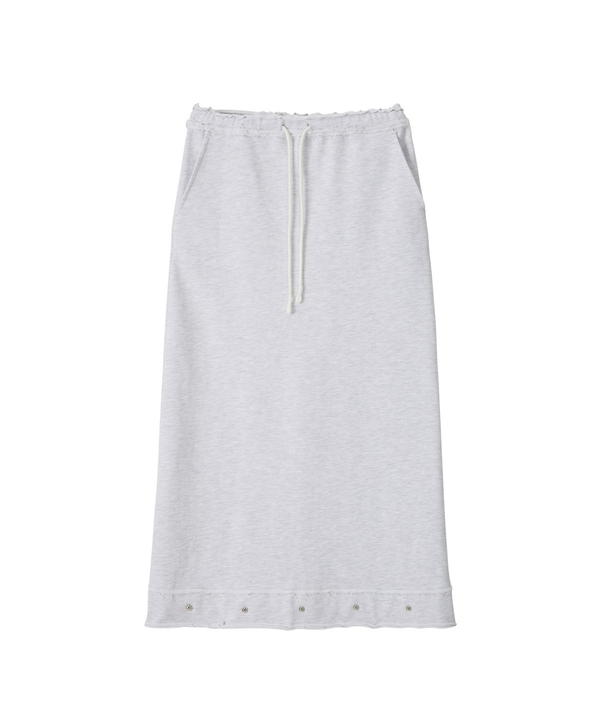 살롱 드 욘(SALON DE YOHN) Studded Sweat Skirt_ Melange Gray