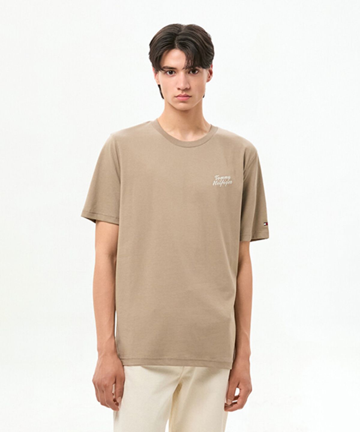 타미힐피거(TOMMY HILFIGER) 팜 포토 프린트 티셔츠 (T12G3TPO330MT1M03)