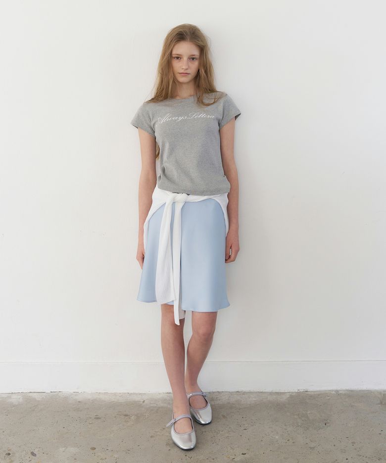 Silky Flare Satin Skirt