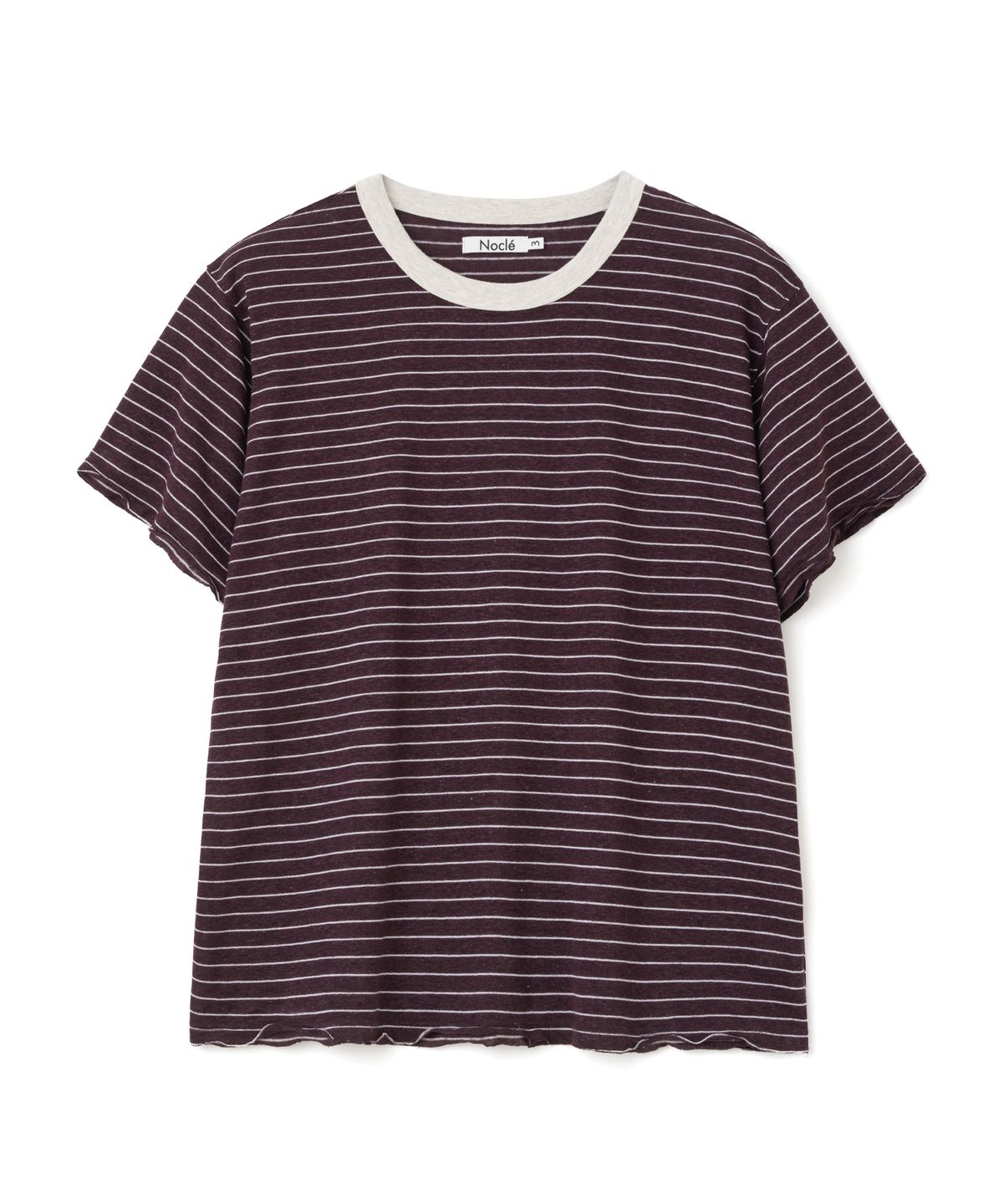 노클(NOCLE) Ray Stripe T-shirts Red
