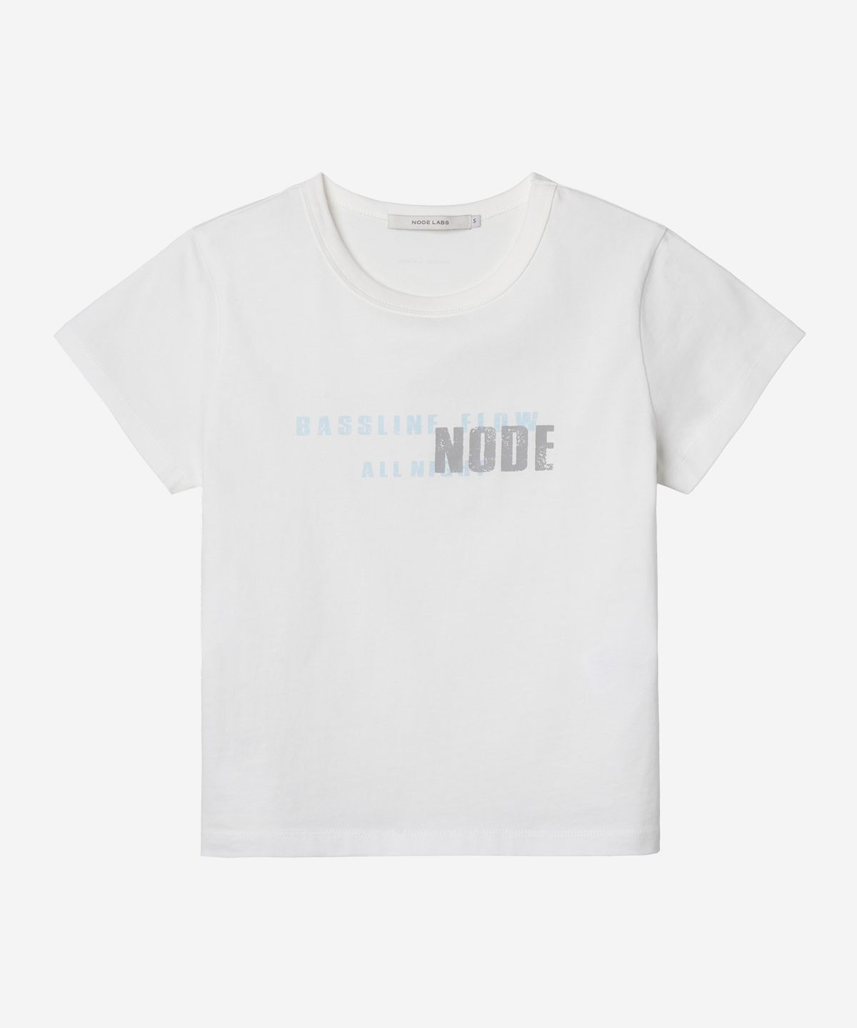 노드랩스(NODE LABS) DEV:11 우먼 빈티지 그래픽 반팔 티셔츠_화이트