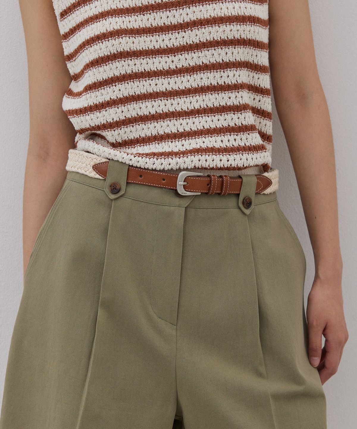 망고매니플리즈(MANGO MANY PLEASE) WEST WEAVING BELT