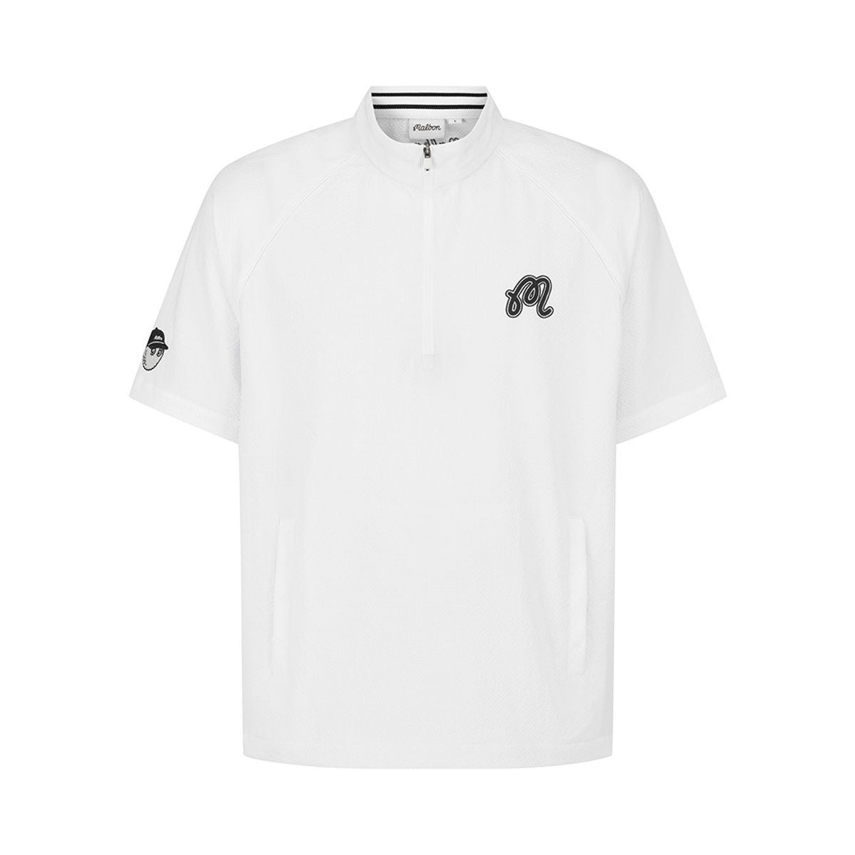 말본 골프(MALBON GOLF) 시어서커 아노락 OFF WHITE (MAN)