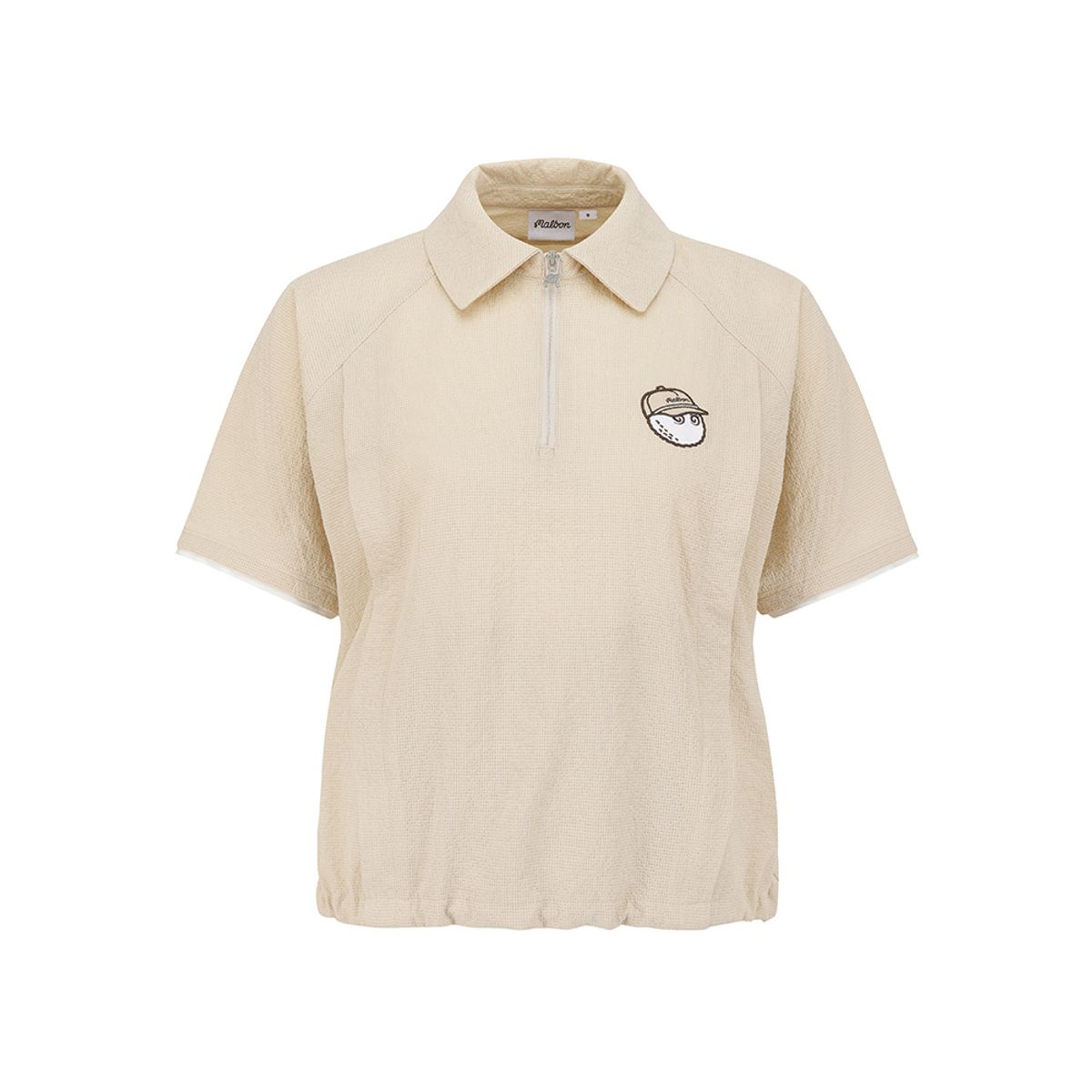 말본 골프(MALBON GOLF) 썸머 경량 카라 우븐 피스테 BEIGE (WOMAN)