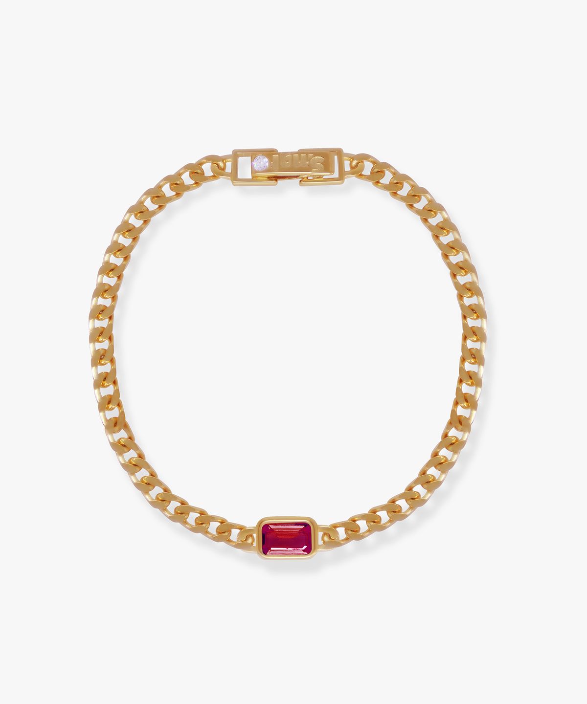 스몰굿띵(SMGT) STONE CHAIN 팔찌 [RUBY]