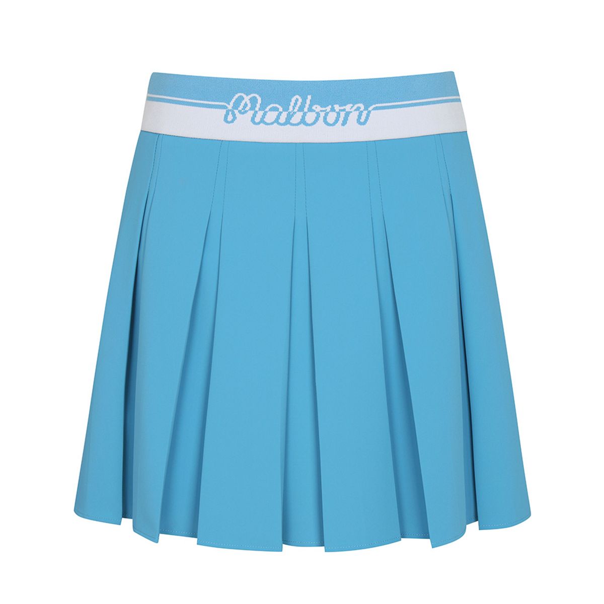 말본 골프(MALBON GOLF) 와이드 로고 밴딩 플리츠 스커트 BLUE (WOMAN)