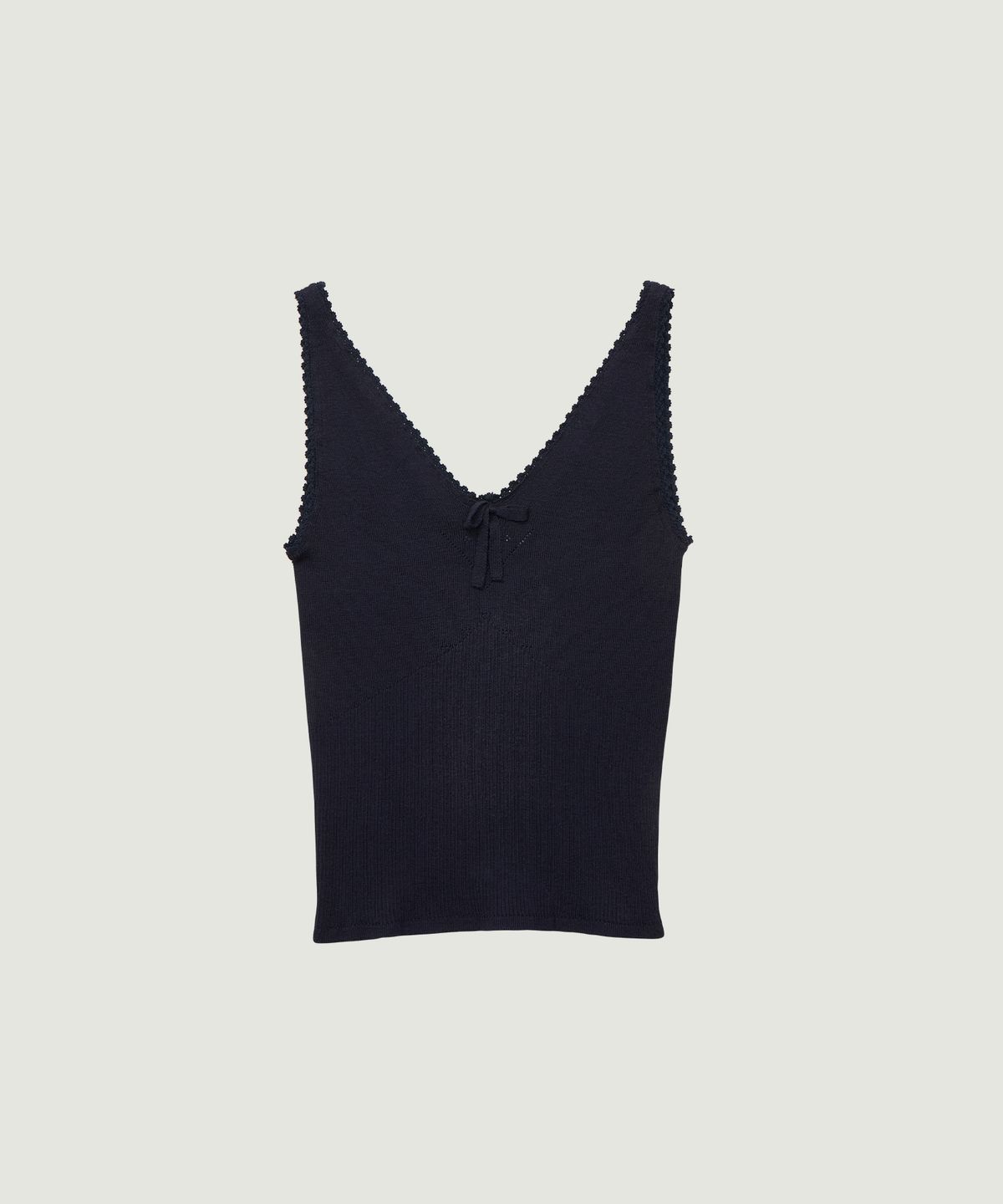 그로브(GROVE) AMY KNIT SLEEVELESS (NAVY)