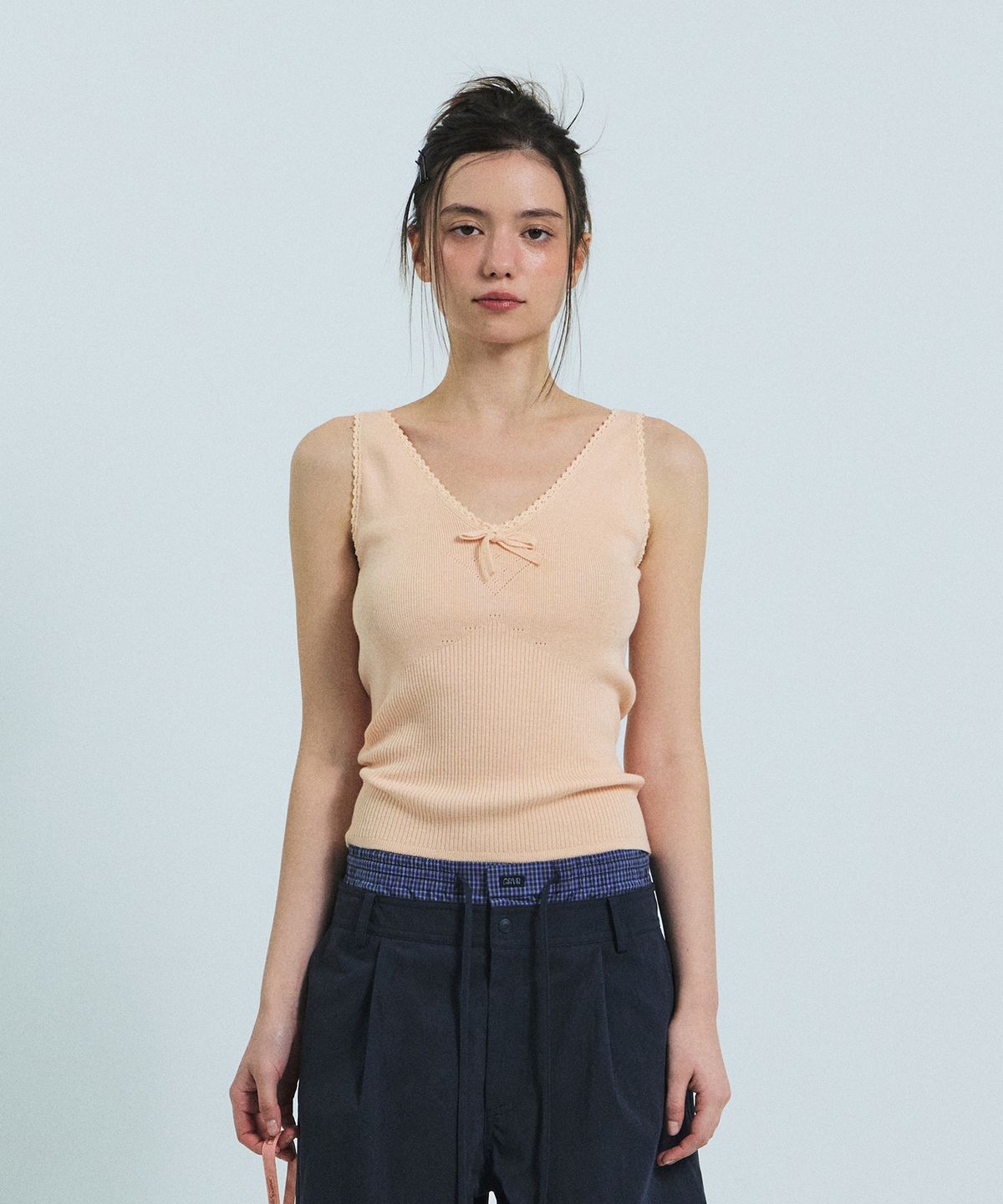 그로브(GROVE) AMY KNIT SLEEVELESS (PINK)