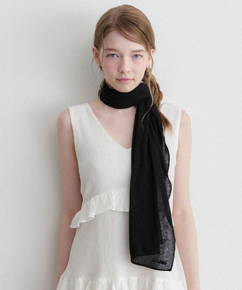 button shawl muffler (M054_black)