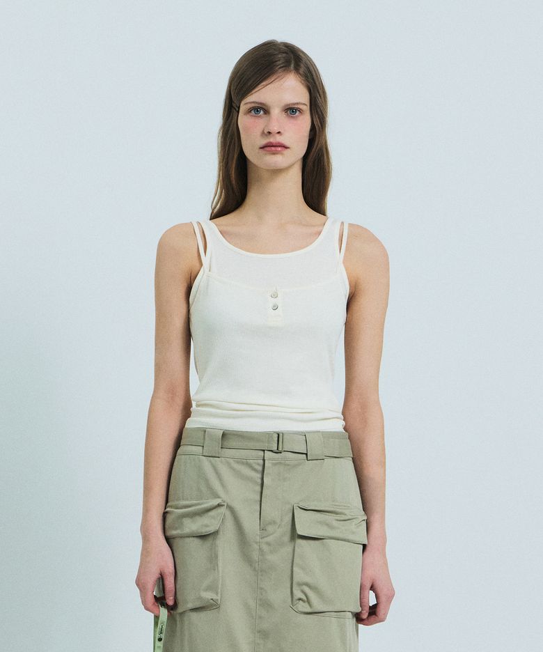 HEDY SLEEVELESS (IVORY)