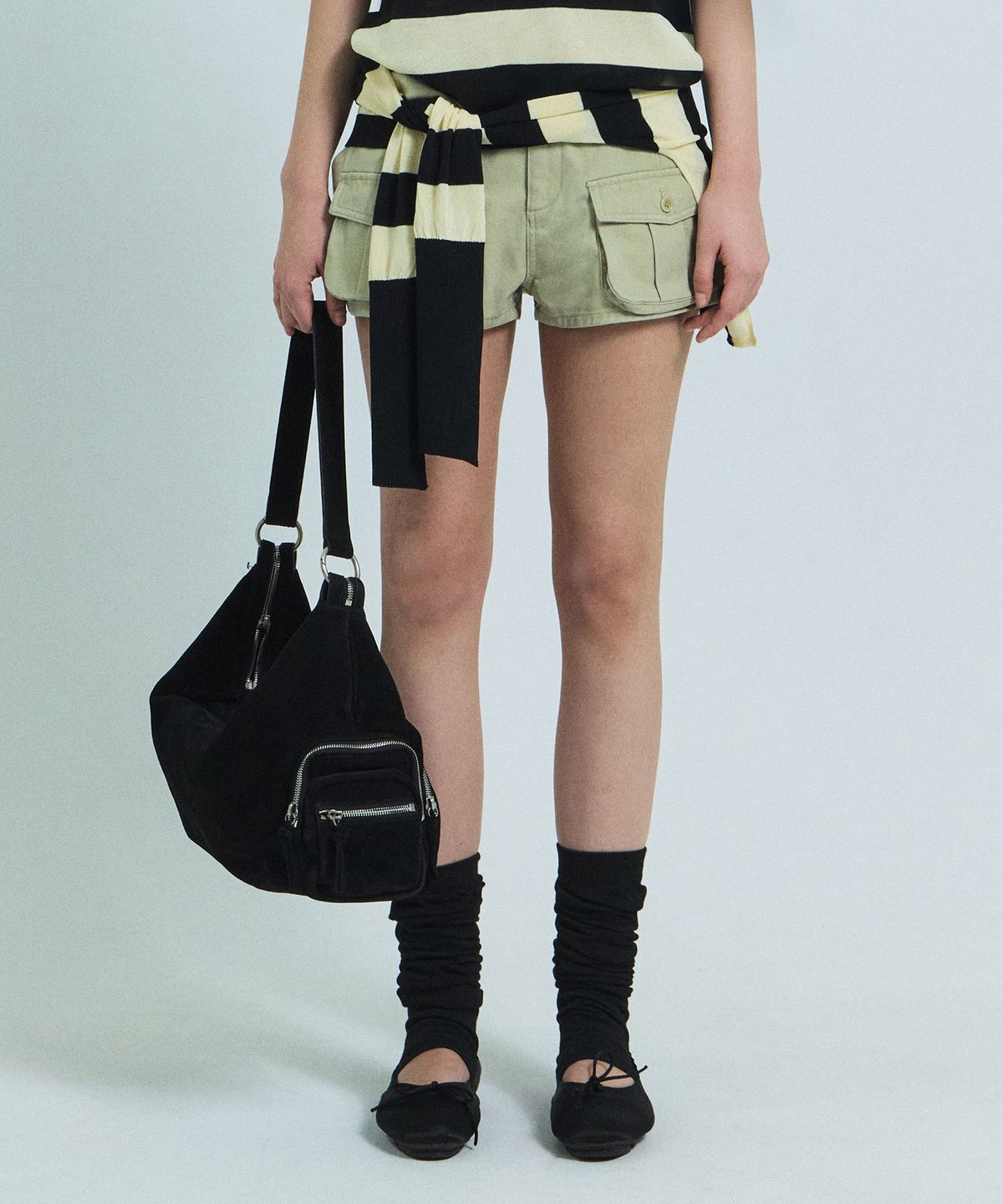 그로브(GROVE) OLIVER CARGO SHORTS (BEIGE)