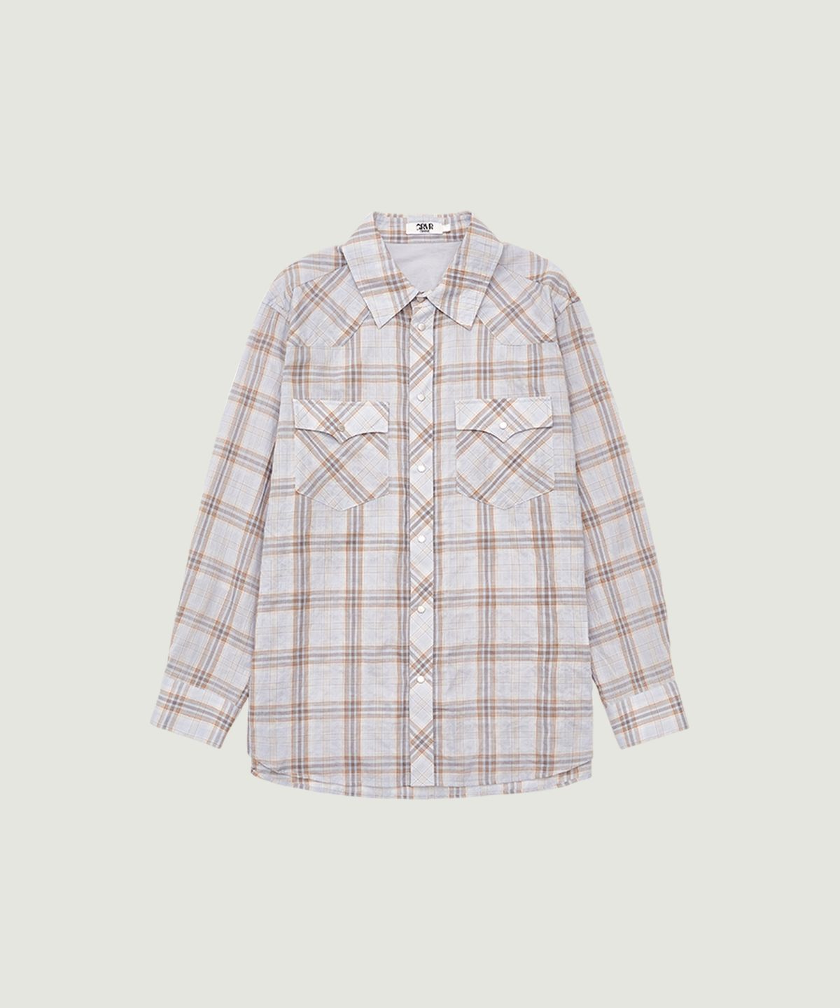 그로브(GROVE) BRIAR CHECK SHIRT (LIGHT BLUE)